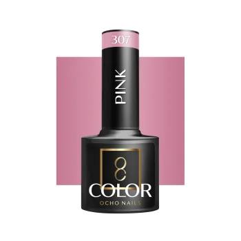 OCHO NAILS hibrīda nagu laka, Pink 307, 5 g