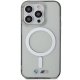 BMW iPhone 14 Pro Max vāciņš Silver Ring MagSafe, caurspīdīgs