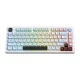 Беспроводная игровая клавиатура ONIKUMA MT501, 75%, RGB, белая