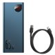 Внешний аккумулятор Baseus Adaman 20000мАч 65Вт Quick Charge 4.0 Power Delivery, синий