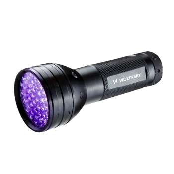 Ультрафиолетовый фонарик Wozinsky WLT-51L, 51 LED, IP65, черный