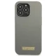 Guess Silicone Logo Plate MagSafe vāciņš iPhone 13 / 13 Pro, pelēks