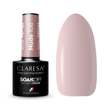 Claresa Nude 108 UV/LED gēla laka, 5 g