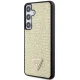 Чехол Guess для Samsung Galaxy S24+ Rhinestone Triangle, золотистый
