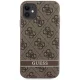 Чехол Guess для iPhone 11 / XR 4G Stripe, коричневый