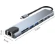Адаптер-концентратор 8-в-1 USB-C (2x USB-C, Thunderbolt 3, 2x USB-A, HDMI 4K, SD/TF, RJ45)