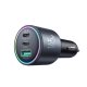 Joyroom JR-CCN07 145W Automašīnas lādētājs 2xUSB-C USB-A + 100W USB-C kabelis, Tumši pelēks