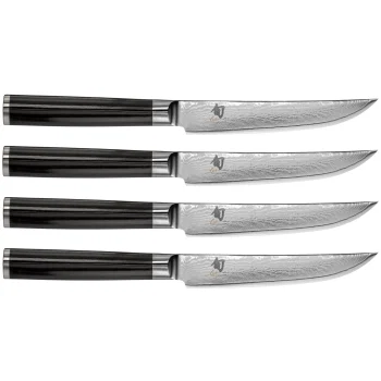 Steika nažu komplekts KAI Shun Classic DM-S400, 4 gab., 12 cm, melns/sudraba