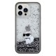 Karl Lagerfeld iPhone 13 Pro Max Case Liquid Glitter Choupette, Transparent