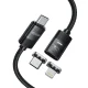 Tech-Protect UltraBoost магнитный кабель 2 в 1 USB-C - Lightning / PD 27W 3A 2m черный