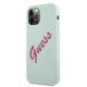 Apple iPhone 12 Pro Max 6.7\'\' Guess Silicone Vintage Case Cover (GUHCP12LLSVSBF), Blue Fuschia | Telefona Maciņš...