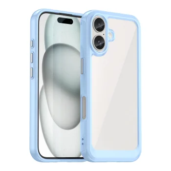 Чехол Outer Space Case с гелевой рамкой для iPhone 16, синий