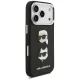 Karl Lagerfeld FW Grained Karl & Choupette Heads Pins & Logo iPhone 17 Pro vāciņš - melns | Phone Case Cover