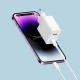 Cuktech A19 30W USB-A un USB-C sienas lādētājs balts