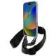 BMW iPhone 16 Pro Case M Edition Carbon Stripe & Strap, Gray