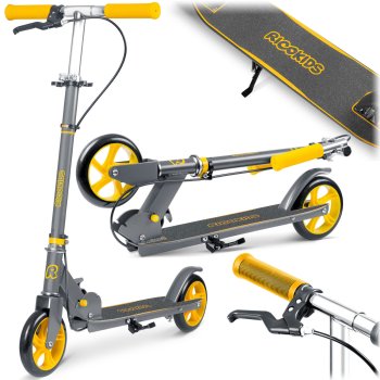 Ricokids Kodi Gray-Orange Scooter – Stylish & Durable Ride for Kids