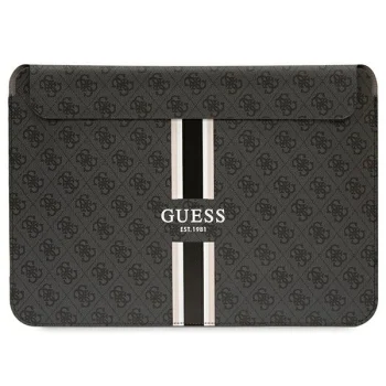 Guess 16" klēpjdatora vāciņš 4G Printed Stripes, melns
