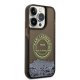 Karl Lagerfeld Liquid Glitter RSG vāciņš iPhone 14 Pro, melns