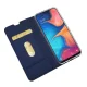 Samsung Galaxy A20e (SM-A202F) Magnetic Leather Case Cover Card Holder, Blue | Чехол Книжка для...