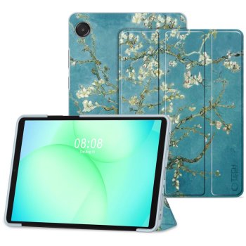 Samsung Galaxy Tab A9+ Plus / A11+ Plus Trifold Tech-Protect SmartCase Protective Cover Case, Blue and White |...
