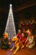 Outdoor LED Christmas Tree Cone Light with Star, 180 cm, Warm White