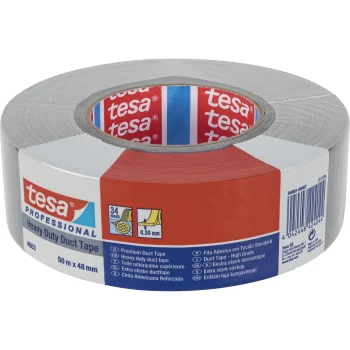 Тканевая клейкая лента Tesa 04663 Heavy Duty Prof., 50 м x 48 мм, серебристая