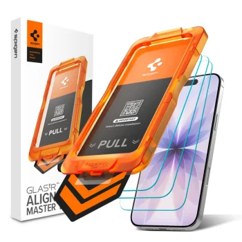 Защитное стекло Spigen для iPhone 17 Glas.tR AlignMaster Slim, 3 шт.