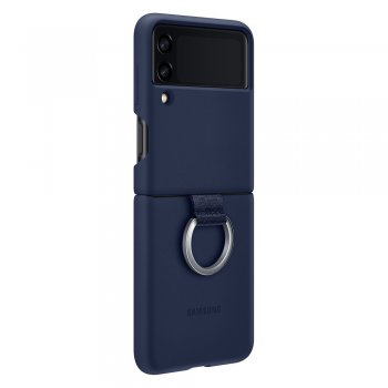 Original Samsung Galaxy Z Flip 3 5G Ring Silicone Cover Case, Navy Blue (EF-PF711TNEGWW) | Oriģināls Telefona...