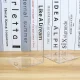 Grāmatu turētāji 6 gab. komplekts, caurspīdīgi plastmasas balsti plauktiem