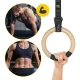 4FIZJO koka vingrošanas riņķi pievilkšanās treniņiem, zaļi