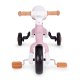 Bērnu balansa velosipēds 3in1 ECOTOYS ar pedāļiem un papildu riteņiem, rozā