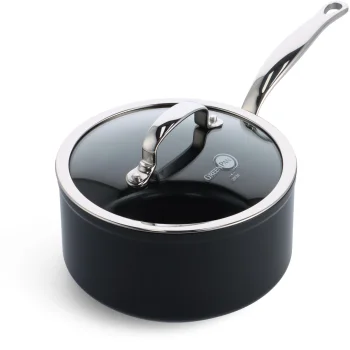 GreenPan Barcelona Pro Saucepan 20cm 3.1L, Black