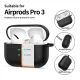 Чехол для наушников Tech-Protect Silicone Hook для AirPods Pro 3, черный