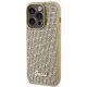 Apple iPhone 15 Pro 6.1\'\' Guess Disco Metal Script Case Cover, Gold