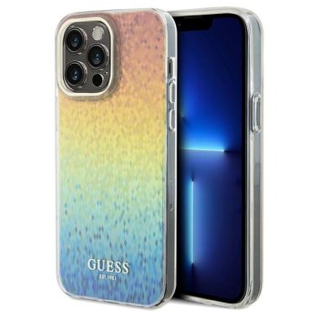 Guess iPhone 13 / 13 Pro vāciņš IML Faceted Mirror Disco Iridescent, daudzkrāsains