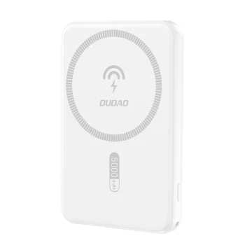 Magnētiskā ārējā baterija Dudao K14S 5000mAh 20W Balta