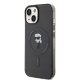 Apple iPhone 15 6.1\'\' Karl Lagerfeld IML Ikonik MagSafe Cover Case, Black