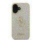 Guess Fixed Glitter Big 4G vāciņš iPhone 16 Plus zelta