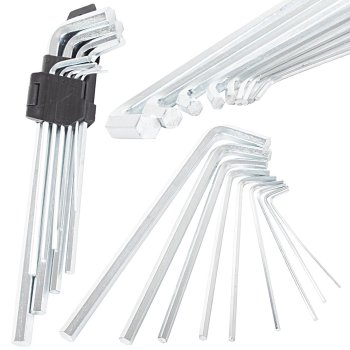 Hex Key Allen Wrench Set 9-Piece 1.5-10mm