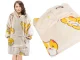 Теплая толстовка-одеяло с капюшоном Котенок, oversize XXL
