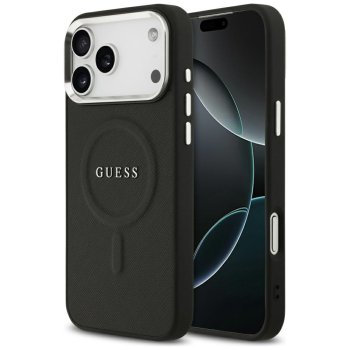 Чехол Guess Classic Logo MagSafe для iPhone 17 Pro Max — Черный