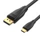 Кабель USB-C to DisplayPort 8K HD Cable 2m Vention CGYBH (Black)