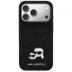Чехол Karl Lagerfeld Rhinestones Karl&Choupette Pin для iPhone 17 Pro, Черный