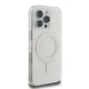 Guess iPhone 16 Pro Case IML 4G Background MagSafe, White