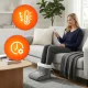 Электрическая грелка для ног ModernHome с пультом, 10 режимов нагрева,...