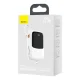 Baseus Qpow Digital Display ārējais akumulators 20000mAh 22.5W ar USB-C kabeli balts