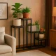 Подставка для цветов ModernHome, 4 полки, стиль лофт