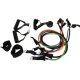 TRIZAND Exercise Resistance Bands with Handles Set of 5 Elastic Fitness Rubber Bands