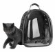 Dzīvnieku Ceļošanas Mugursoma Koferis, 25x30x40cm, Melns | Pet Cat Dog Travel Backpack