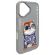 Чехол Nimmy Glasses Cool Cat для iPhone 16 6.1\", серый